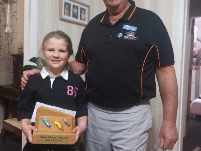 Charlotte Oakes - Junior Kahawai 2.20kg, 3rd Points Competition